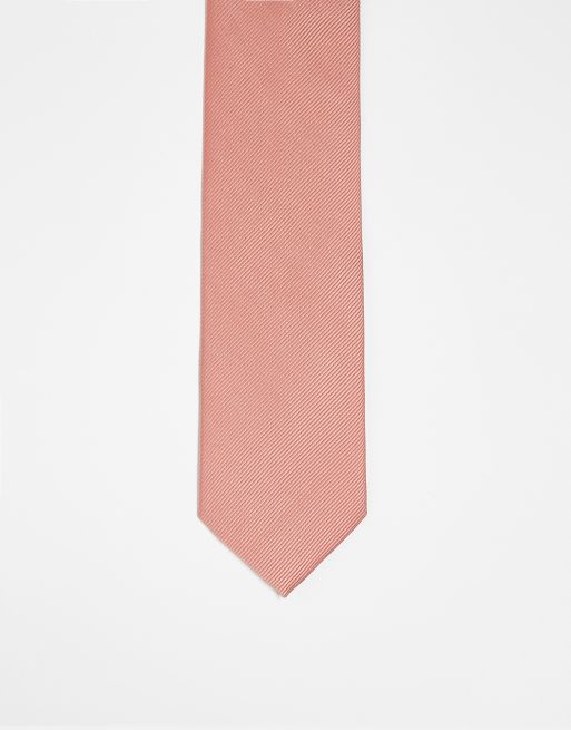 Corbata color coral de ASOS DESIGN