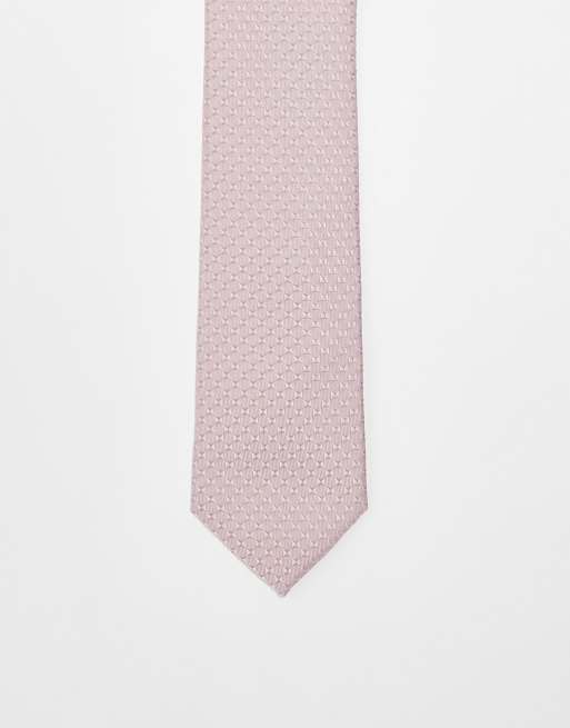 Corbata color rubor de ASOS DESIGN