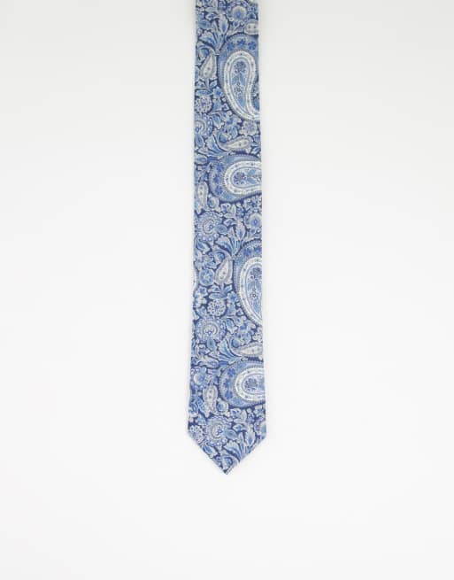 Corbata con estampado de cachemir Liberty de Gianni Feraud