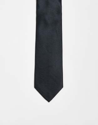 Corbata estrecha negra de ASOS DESIGN - view 1
