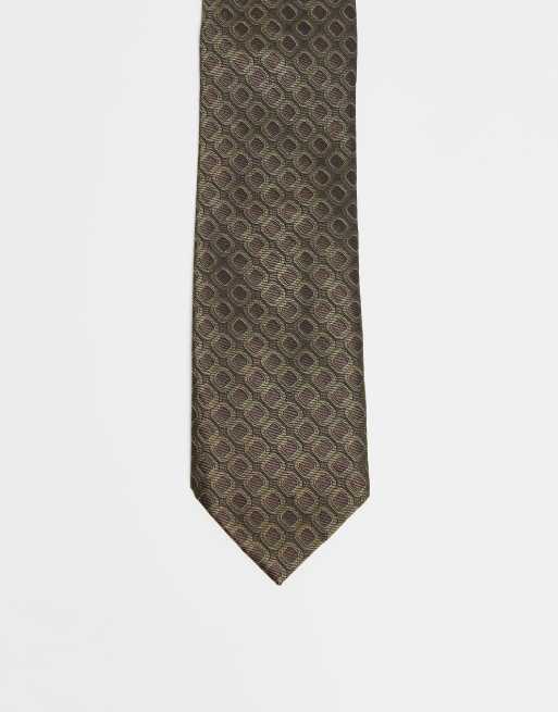 Corbata marrón de Mango