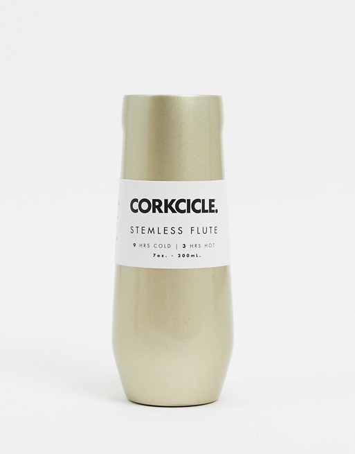 Corkcicle gold stemless unicorn glampagne flute