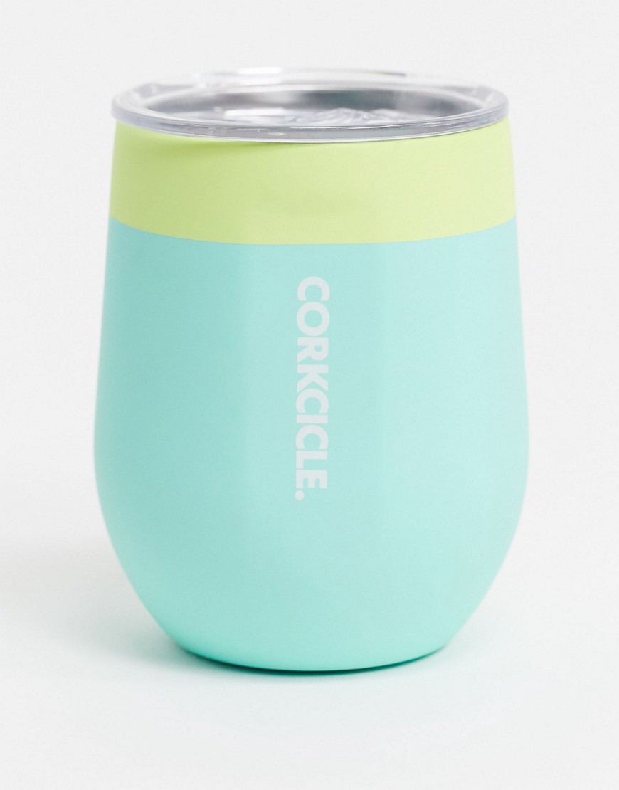 Corkcicle – Grön, blockfärgad mugg i mjukt material, 355 ml-Ingen färg