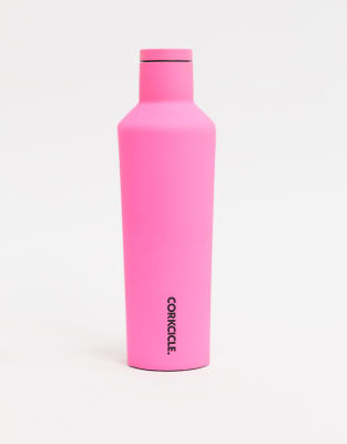 Corkcicle - Neon Lights - Borraccia rosa fluo opaco da 475 ml