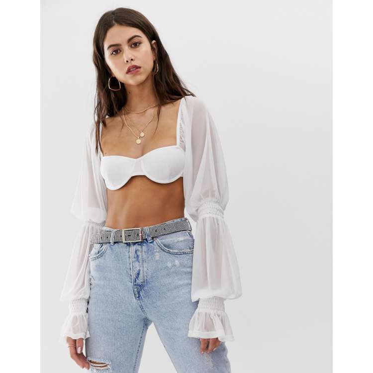 Corpiño con boho estilo globo y diseño transparente de ASOS