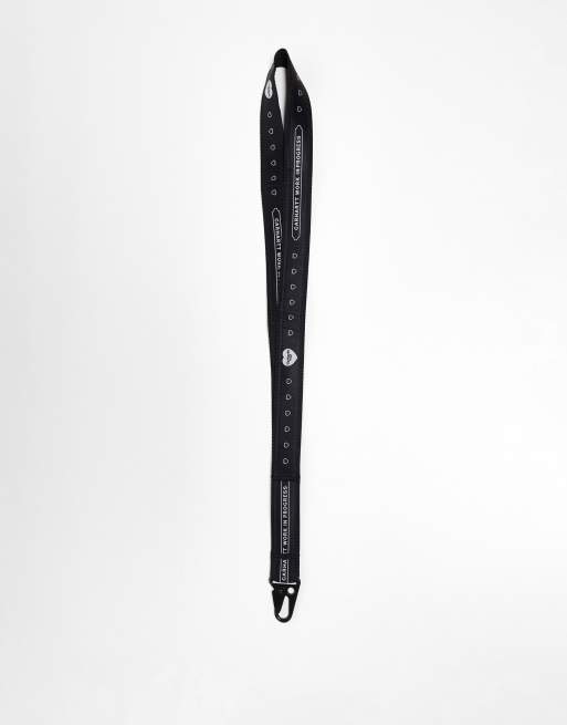 Correa para el cuello negra con estampado de corazones de Carhartt WIP