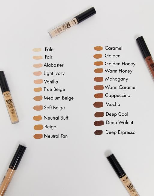 Corrector de contorno Can't Stop Won't Stop de NYX Professional Makeup, 4 de 4