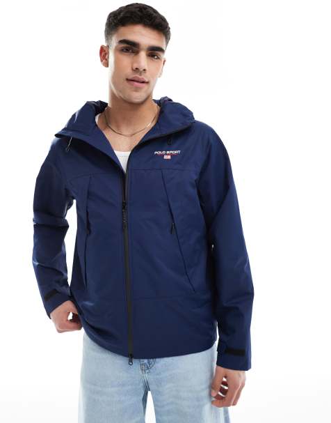Cortavientos azul marino aislante con capucha de la colección cápsula Eastview de Polo Ralph Lauren - view 1
