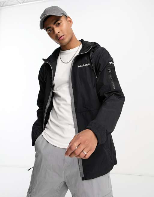 Cortavientos negro utilitario con acabado rugoso Doverwood exclusivo en ASOS de Columbia  
