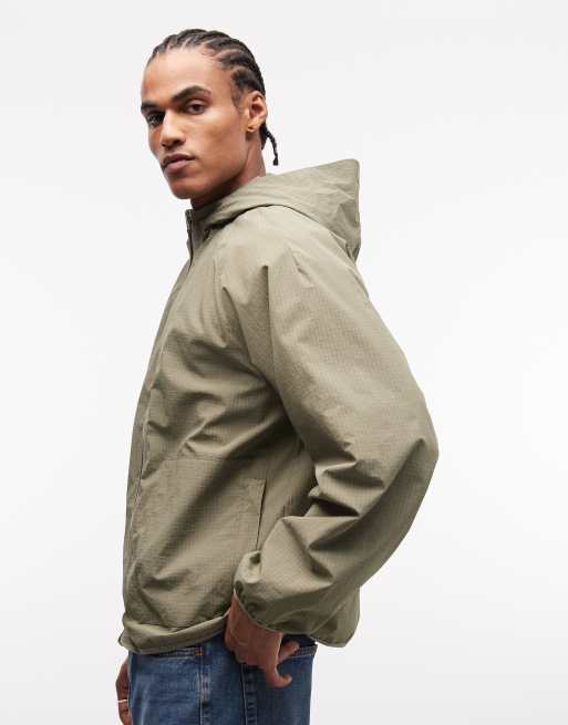Cortavientos verde salvia extragrande con capucha de ASOS DESIGN, 3 de 5