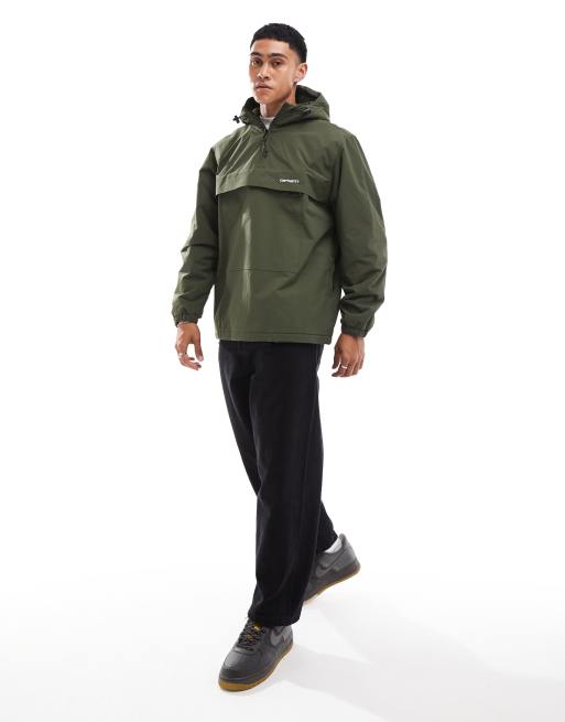 Cortavientos verde sin cierres con cremallera corta de Carhartt, 4 de 4