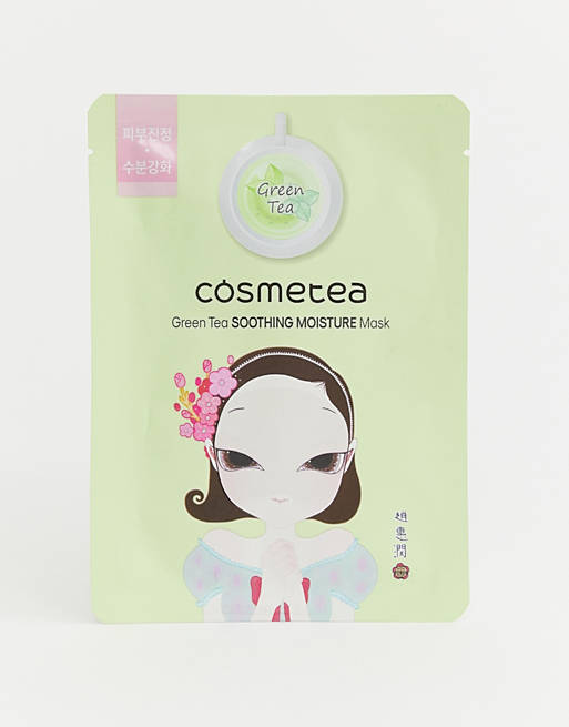 Cosmetea green tea soothing moisture sheet mask