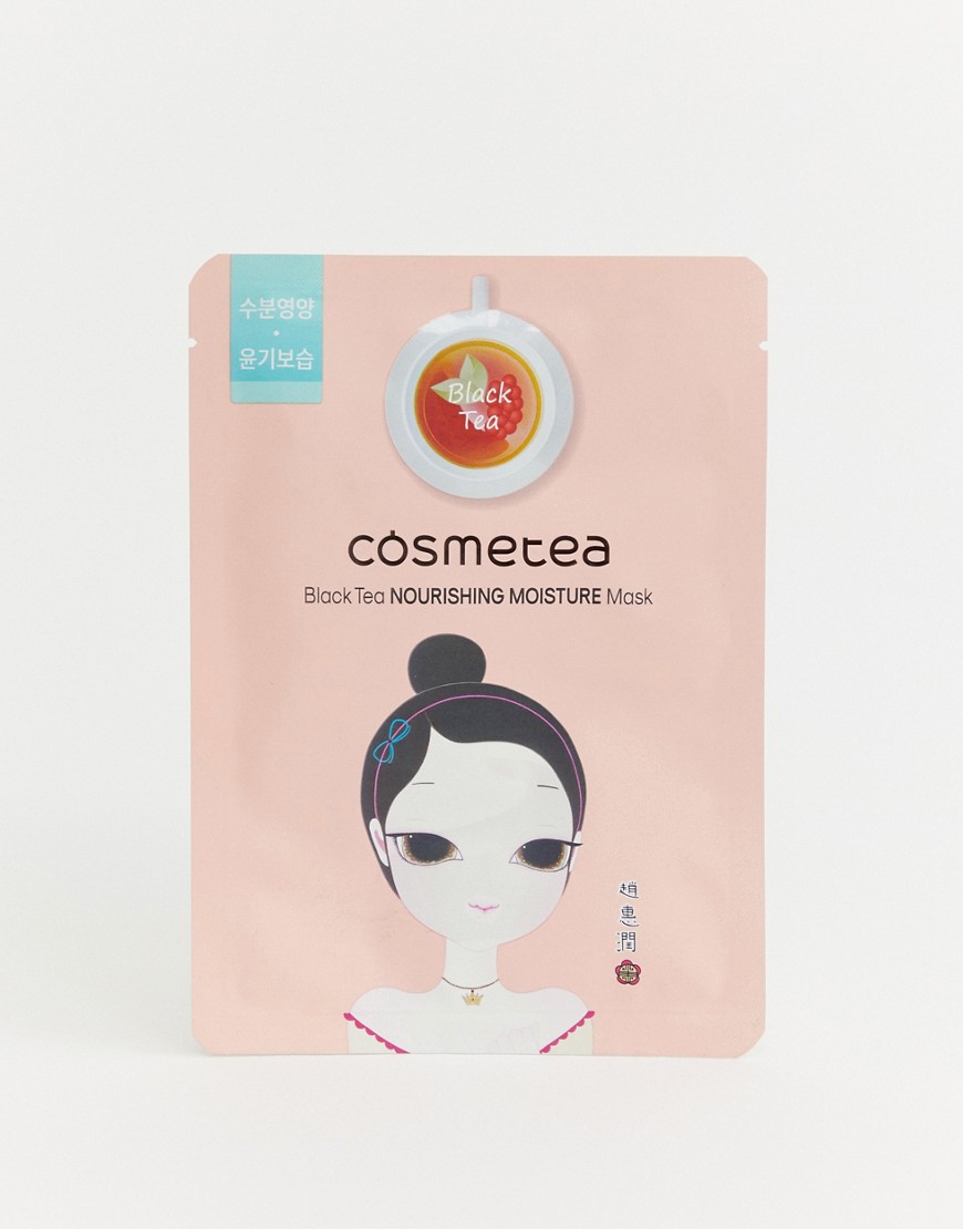 Cosmetea – näringsrik, fuktighetsgivande ansiktsmask med svart te-Ingen färg