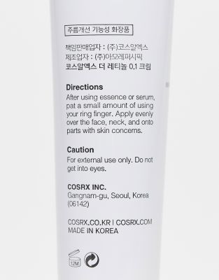 Cosrx The Retinol 0.1 Cream 20ml-no Color