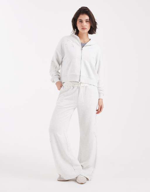 Cotton On – Jasnobeżowy melanżowy zestaw oversize z motywem gwiazdy, 3 z 3