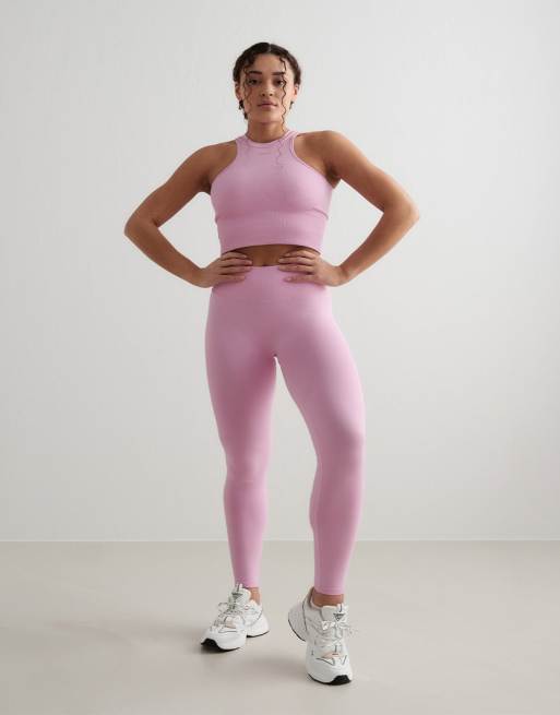 Cotton Candy Shape Seamless Racerfront Top and pants