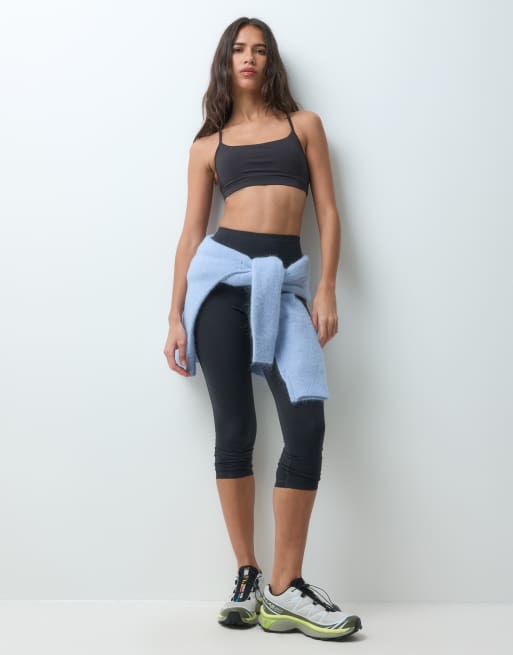 Cotton On 2 pack active keyhole crop top in black, 4 of 4