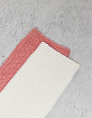 Cotton On 2 Pack Crew Socks In Multi