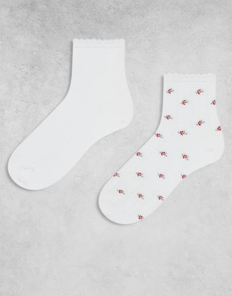 Cotton On 2 pack garden party ankle sock - view 1
