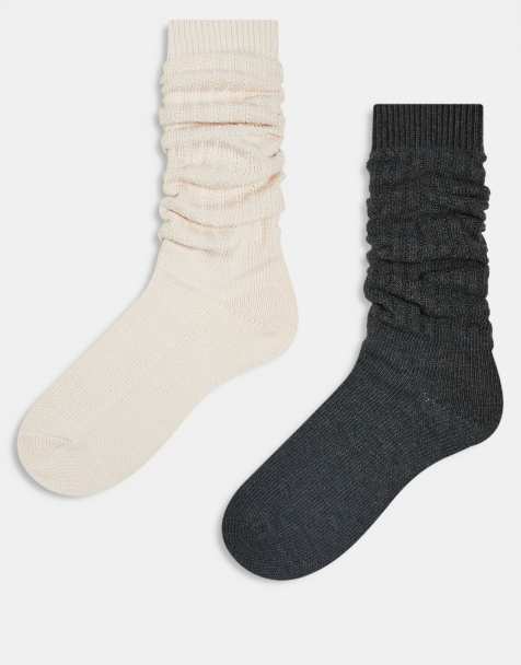 Cotton On 2 pack lightweight 90's scrunch sock - view 1