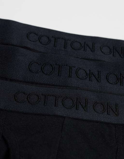 Cotton On 3-pack bawełnianych bokserek w czerni, 2 z 3
