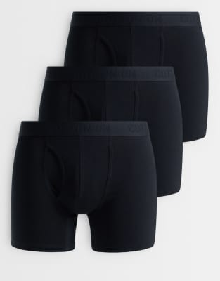 Cotton On 3 Pack Boxer Briefs Set In Black