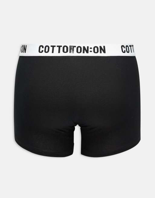 Cotton On 3 pack boxers in black, 3 of 3