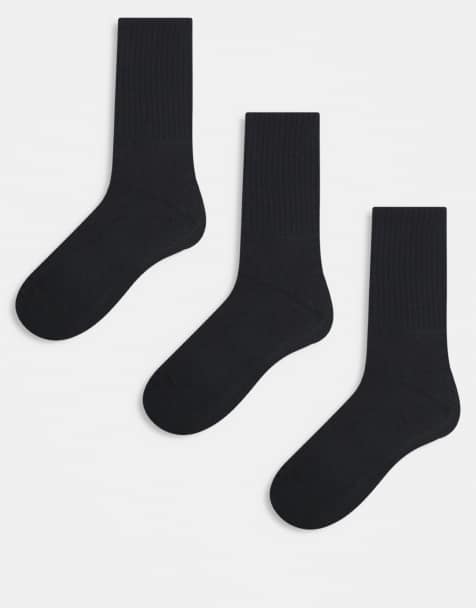 Cotton On 3 pack essential socks in black - view 1