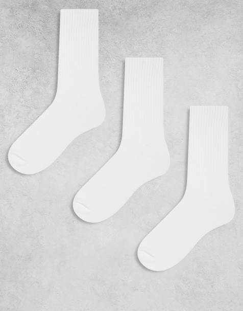 Cotton  On 3 pack essential socks in white - view 1