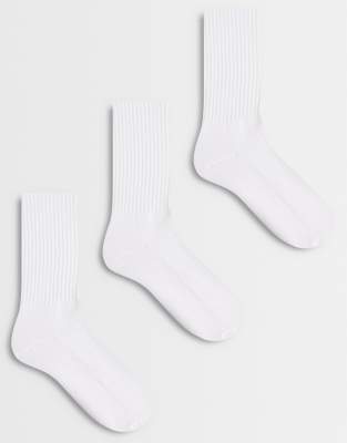 Cotton On 3-pack Essential Socks In White