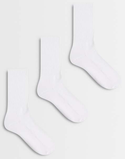 Cotton On 3-pack essential socks in white - view 1