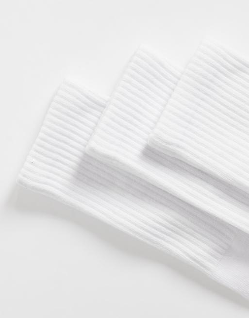 Cotton On 3 pack essential socks in white, 2 of 3