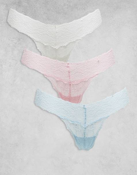 Cotton On 3 pack everyday lace g-strings - view 1