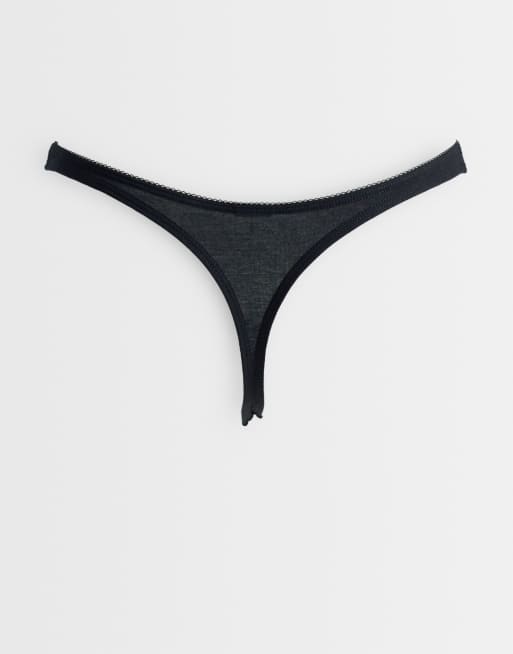 Cotton On 3-pack rosette thongs in blue and black, 2 of 3