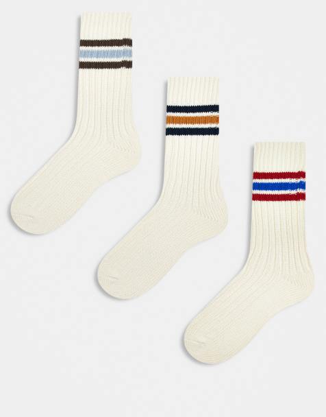 Cotton On 3-pack varsity socks in multi - view 1