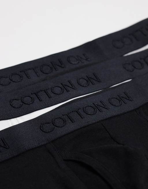 Cotton On – 3er-Pack Boxershorts in Schwarz, Grau und Weiß, 2 von 3