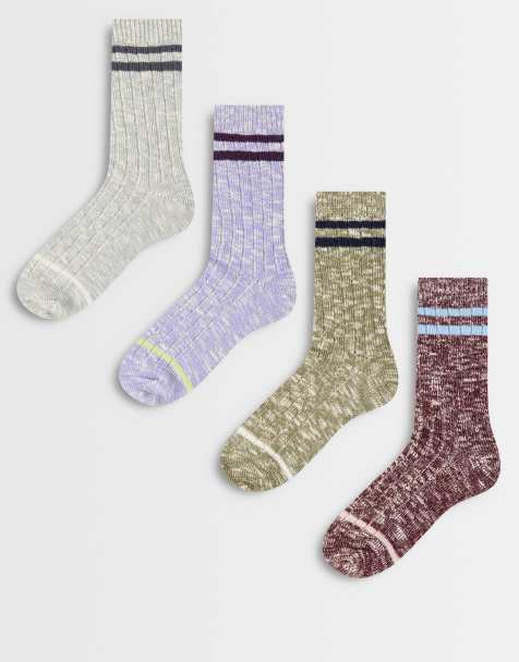Cotton On 4-pack cozy weekend socks in multi pack - view 1