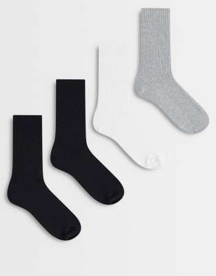Cotton On 4 pack everyday socks in multi multi 4090₽