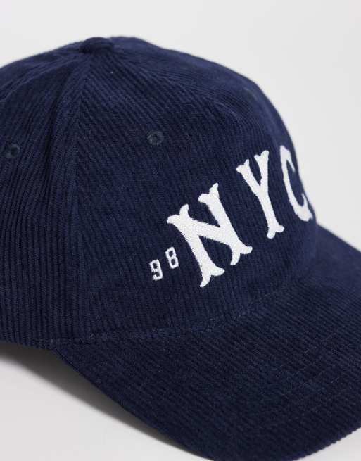 Cotton On – 5-Bahnen-Kappe in Marineblau mit NYC-Logo, 3 von 3