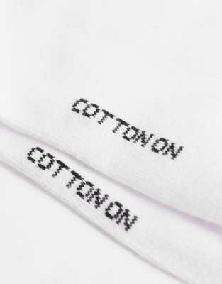 Cotton On 5-pack Ankle Socks In White