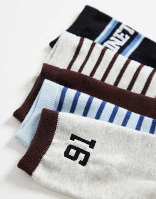 Cotton On 5-pack Crew Socks In Multi
