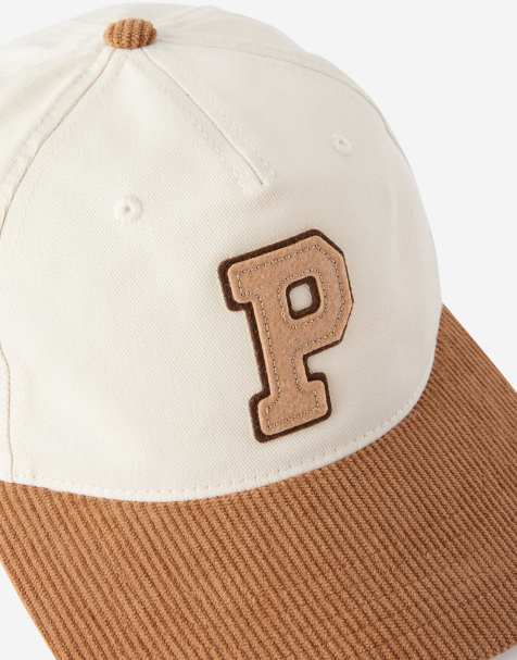 Cotton On 5 panel hat in beige - view 1