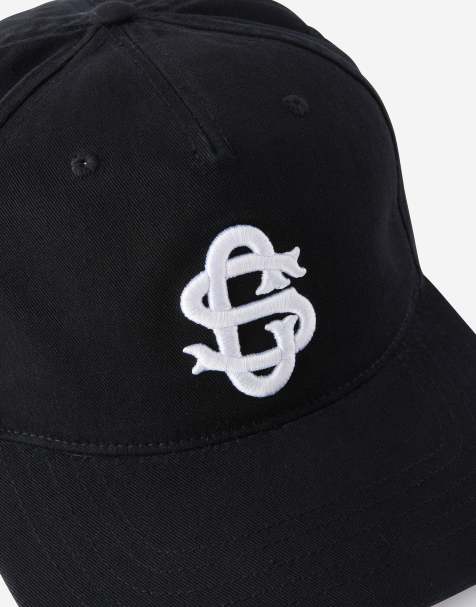 Cotton On 5 panel hat in black - view 1