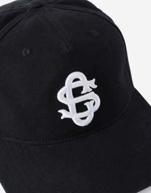 Cotton On 5 panel hat in black