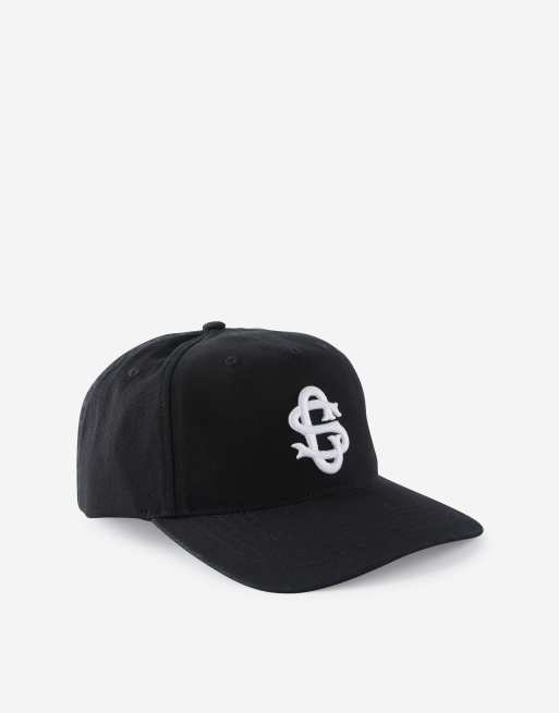 Cotton On 5 panel hat in black, 3 of 4