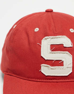 Cotton On 5 Panel Hat In Red