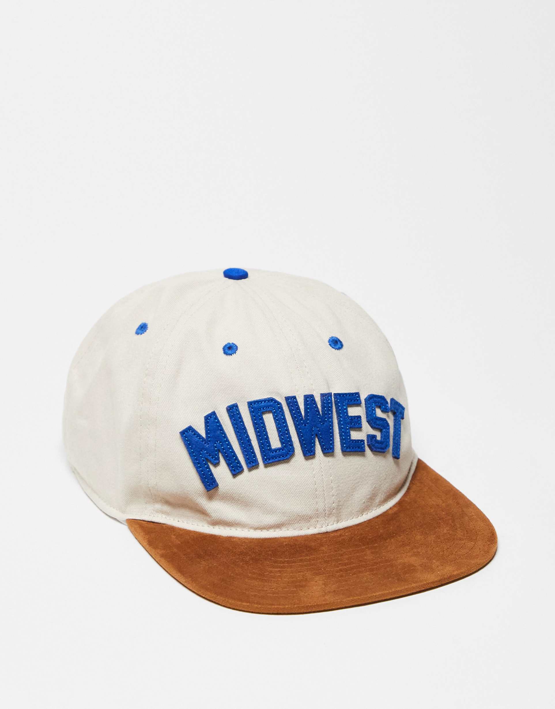 cotton on 6 panel ball cap in beige