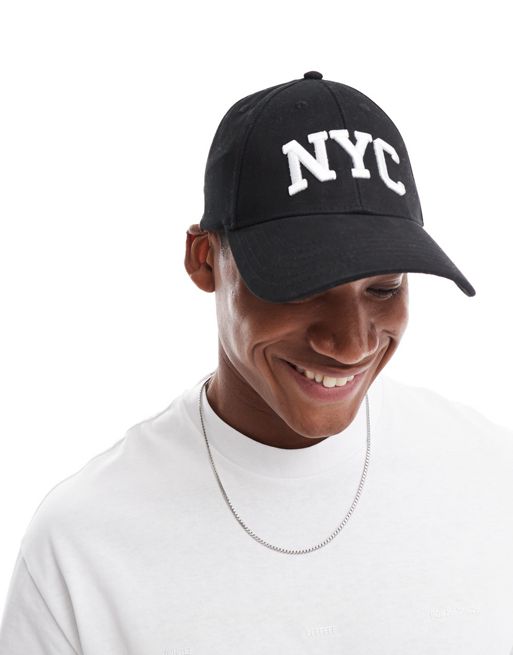 Cotton On 6 panel baseball cap with NYC graphic