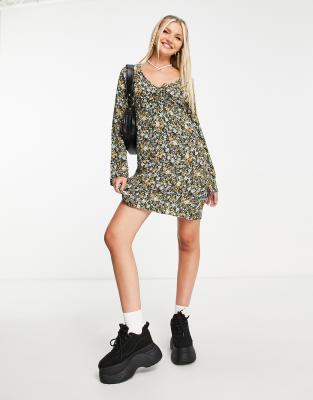 Cotton:On Cotton On 60's inspired mini dress in floral-Multi