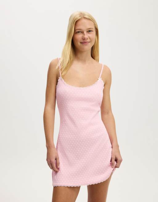 Cotton On 90 s cami nightie in pink